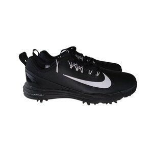 Nike Mens Lunarlon Lunar Command 2 Black White Golf Shoes Cleats Size 7.5 W